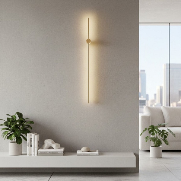 inkiet ścienny SPARO LED – oprawa liniowa złoty połysk, 100 cm Step Into Design