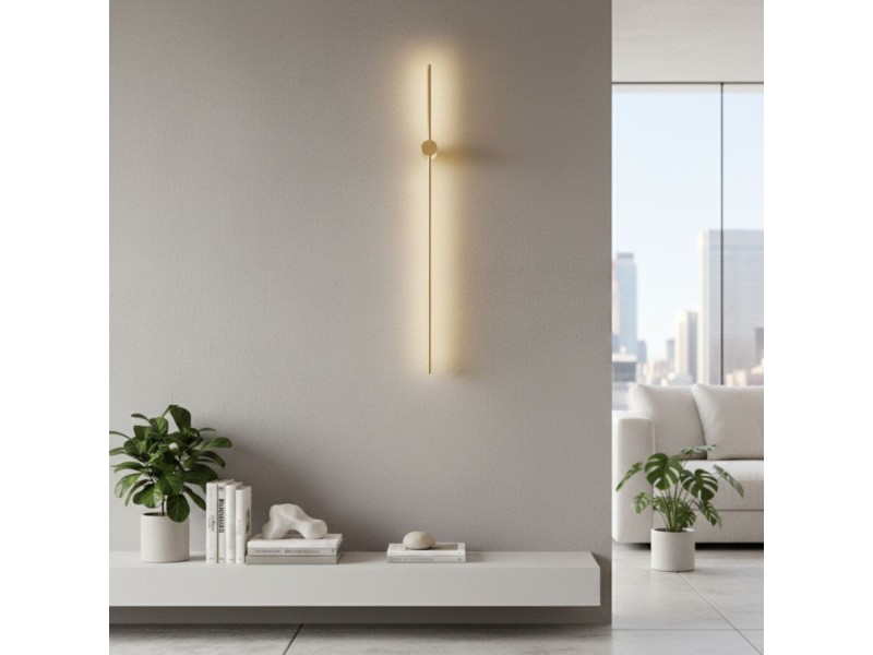 inkiet ścienny SPARO LED – oprawa liniowa złoty połysk, 100 cm Step Into Design