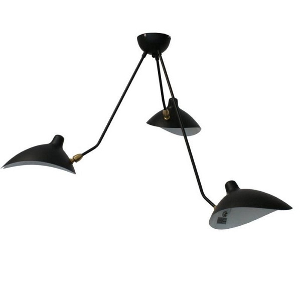 Lampa wisząca CRANE-3P czarna Step Into Design