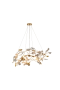 Lampa wisząca BOTANIKA GOLD 100 cm - złota, G9, regulowana, designerska - Step Into Design