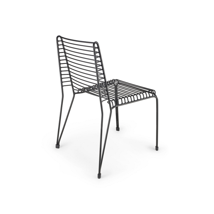 Krzesło IRON metalowe czarne loftowe - Step Into Design