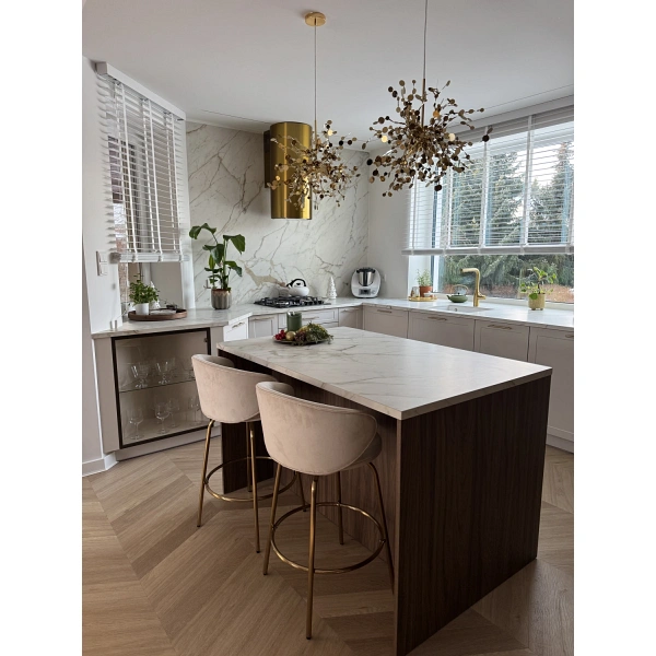 Lampa wisząca MONETTI 40 cm - złota, dekoracyjna Step Into Design