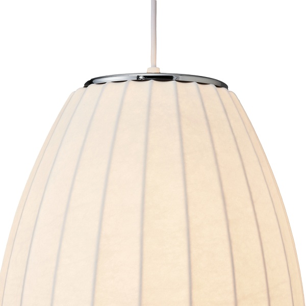 Lampa wisząca SILK BARREL biała 50 cm Step Into Design