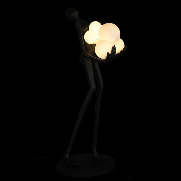 Lampa podłogowa WOMAN BLACK czarna 180 cm Step Into Design
