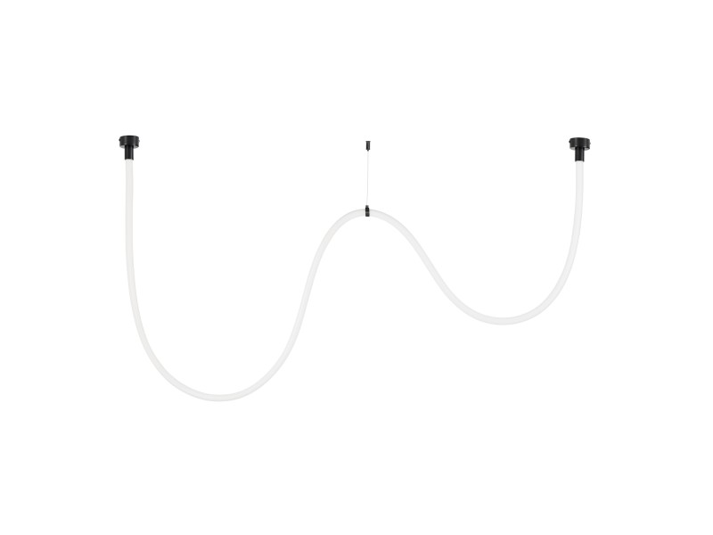 Lampa wisząca SNAKE LED wąż ledowy czarna 300 cm Step Into Design