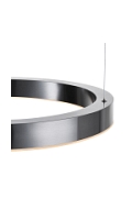 Lampa wisząca CIRCLE 60 cm - LED, ring tytanowy - Step Into Design