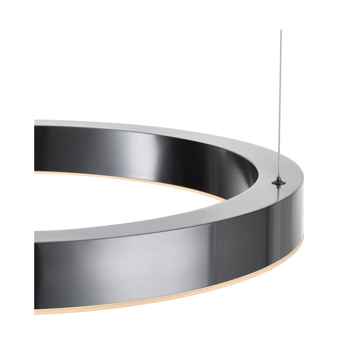 Lampa wisząca CIRCLE 60 cm - LED, ring tytanowy - Step Into Design