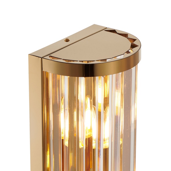 Lampa ścienna EXELLENT kryształowa złota 45 cm Step Into Design