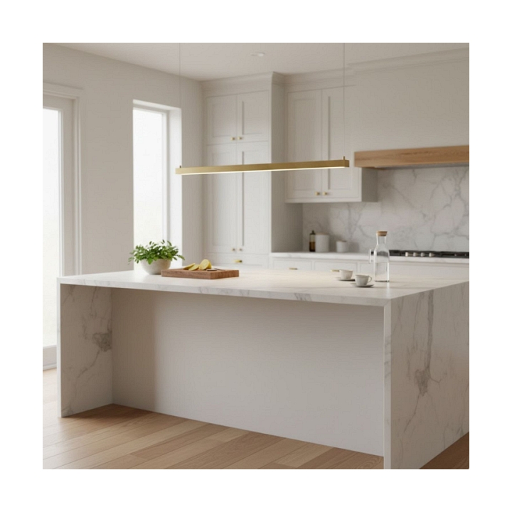 Lampa wisząca BEAM-120 LED - złota oprawa liniowa - Step Into Design