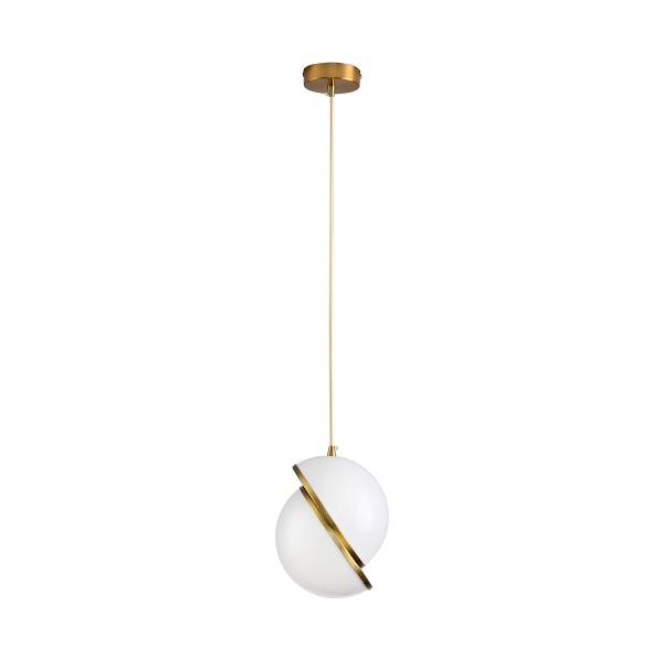 Lampa wisząca ORBITA biało-złota, akryl, 25 cm Step Into Design