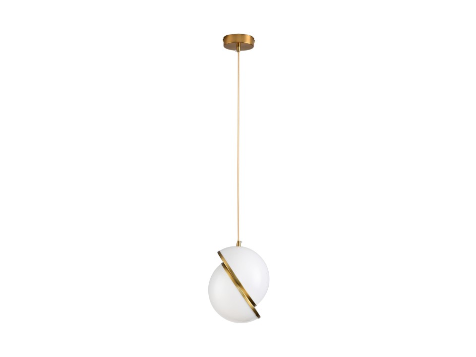 Lampa wisząca ORBITA biało złota 20 cm Step Into Design