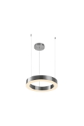 Lampa wisząca CIRCLE 40 cm LED, ring nikiel szczotkowany - Step Into Design