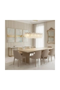 Lampa wisząca PIUMA LONG 100 cm – biała, oprawa sufitowa - Step Into Design