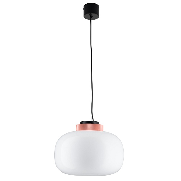 Lampa wisząca BOOM LED biało miedziana 35 cm Step Into Design