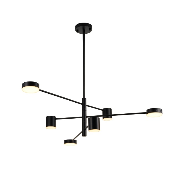 Lampa wisząca CLEX - 6P LED czarna 100 cm Step Into Design