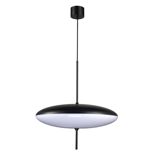 Lampa wisząca PIATTO- nowoczesna biało-czarna 50 cm Step Into Design