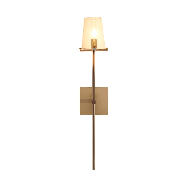 Lampa ścienna CLASSICO złota szklany klosz 62 cm Step Into Design