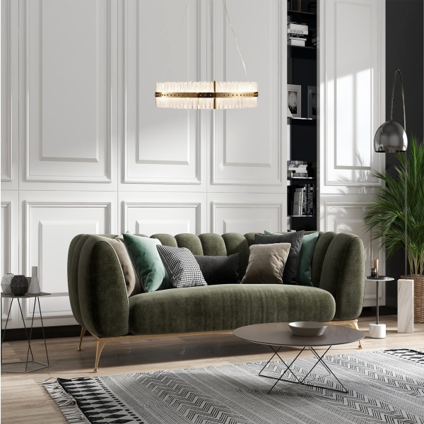 Lampa wisząca AURA 85 cm złoty połysk Step Into Design