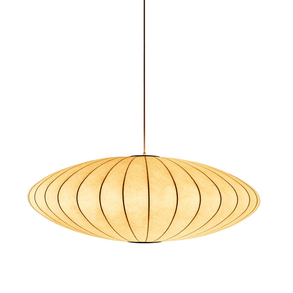 Lampa wisząca SILK FLAT biała 50 cm - nowoczesna i minimalistyczna Step Into Design