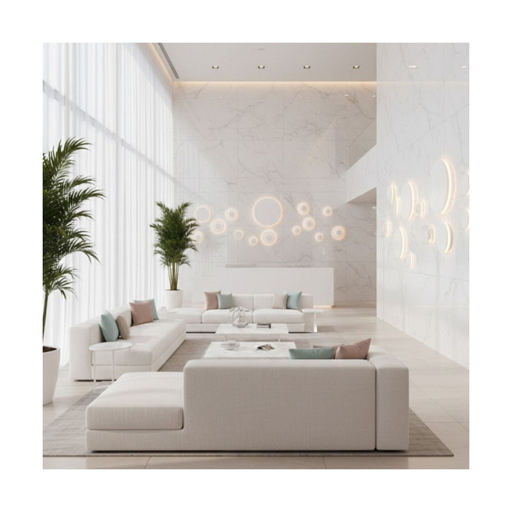 Lampa ścienna NYX 15 – LED okrągła, metalowa, biała - Step Into Design