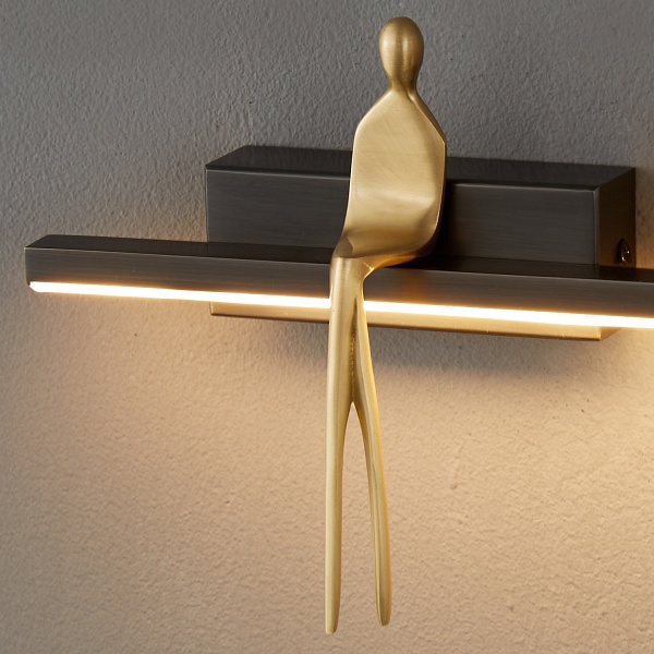 Lampa ścienna led AMICI czarna 31 cm Step Into Design