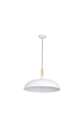 Lampa wisząca SAUCER 45 cm - biała minimalistyczna oprawa do wnętrz nowoczesnych - Step Into Design