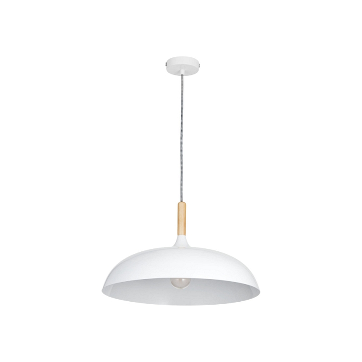 Lampa wisząca SAUCER 45 cm - biała minimalistyczna oprawa do wnętrz nowoczesnych - Step Into Design