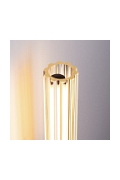 Lampa ścienna VERTI 40 cm - LED, transparentna tuba - Step Into Design