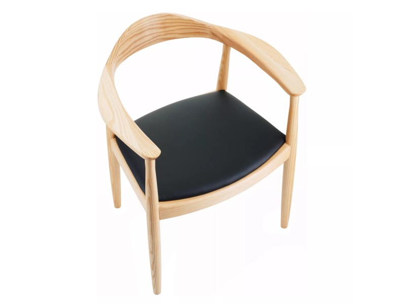 Krzesło KING jesionowe z podłokietnikami naturalne Step Into Design