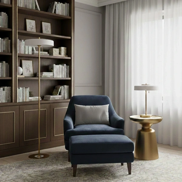 Lampa stołowa ARTDECO biało - złota Step Into Design