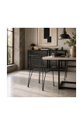 Krzesło IRON metalowe czarne loftowe - Step Into Design