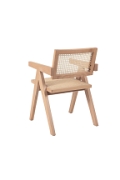 Krzesło BOHO drewniane w kolorze naturalnym z podłokietnikami - Step Into Design