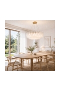 Lampa wisząca PIUMA 80 cm – biała, okrągła oprawa sufitowa - Step Into Design