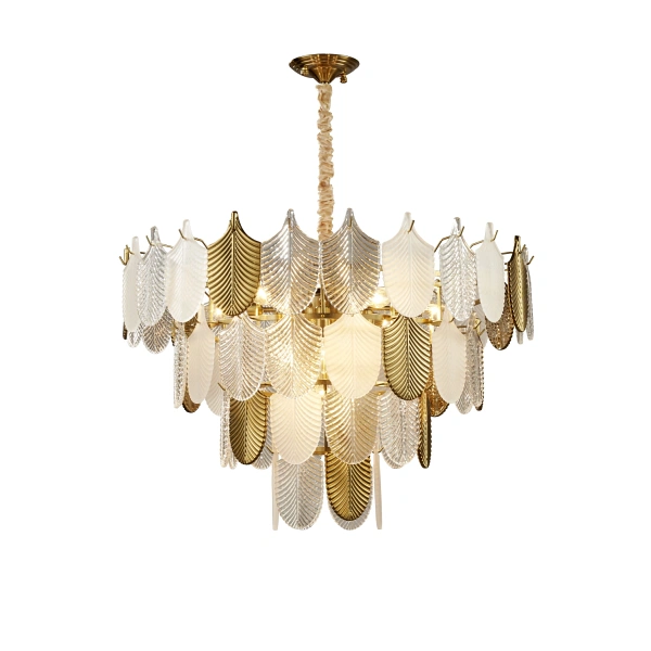 Lampa wisząca SECRET biało złota 80 cm Step Into Design