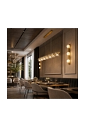 Lampa wisząca LED BACCIO złota 120 cm, złota - Step Into Design