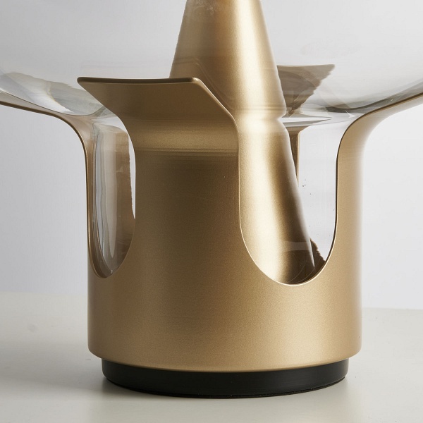 Lampa stołowa FATA transparentno złota 35 *46 cm Step Into Design