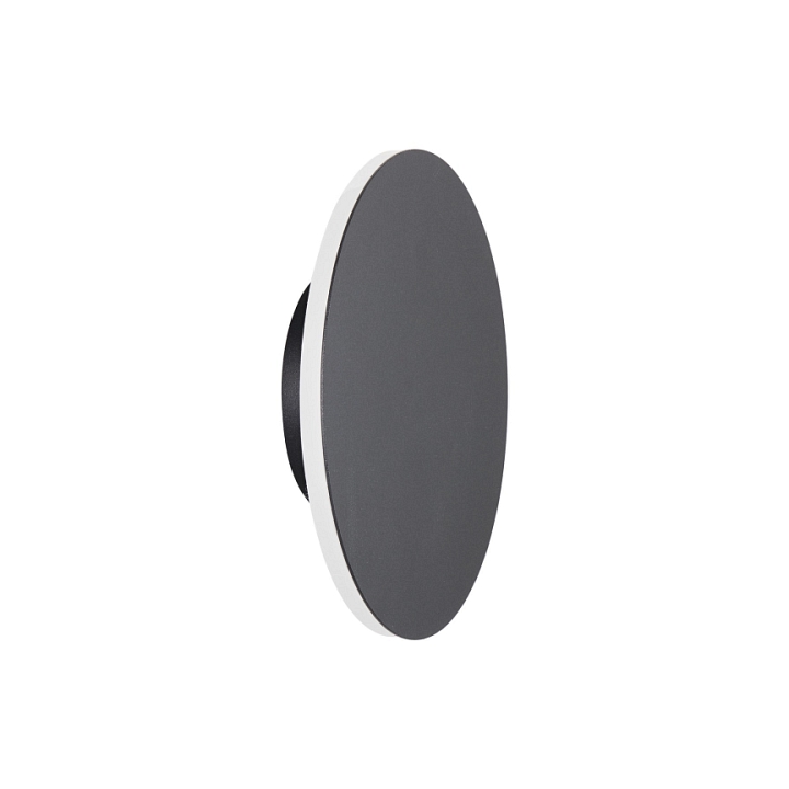 Lampa ścienna NYX 20 cm - LED okrągła, metalowa, czarna - Step Into Design
