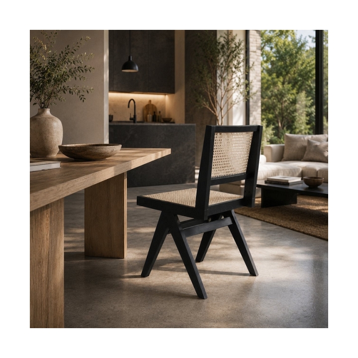 Krzesło BOHO bukowe w kolorze czarnym - Step Into Design