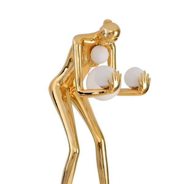 Lampa podłogowa WOMAN-2 złoty połysk 190 cm Step Into Design