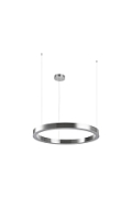 Lampa wisząca CIRCLE 80 cm - LED, ring nikiel szczotkowany - Step Into Design