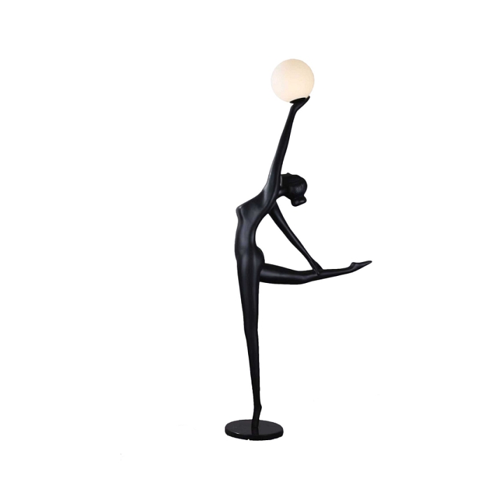 Lampa podłogowa WOMAN BALLERINA czarna 210 cm - Step Into Design