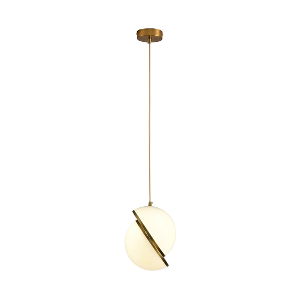 Lampa wisząca ORBITA biało-złota, akryl, 25 cm Step Into Design