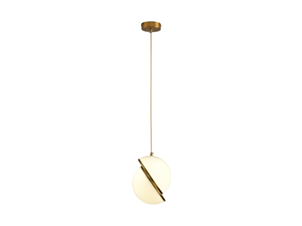 Lampa wisząca ORBITA biało złota 20 cm Step Into Design