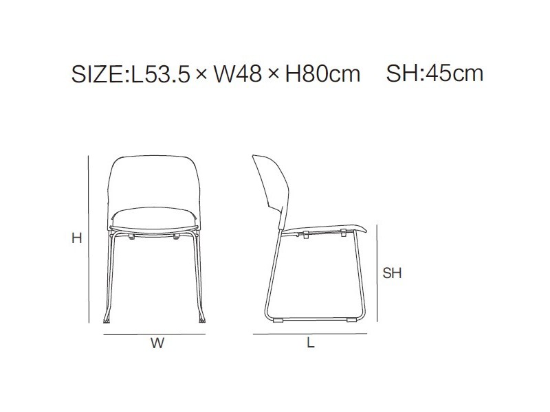 Krzesło TIPICO czerwono czarne Step Into Design