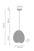 Lampa wisząca PILLS L biała 33 cm Step Into Design