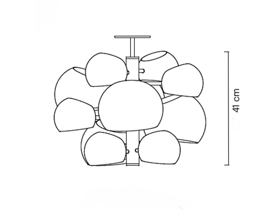 Lampa wisząca ASTRONOMY-11 czarna 55 cm Step Into Design