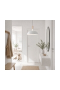 Lampa wisząca SAUCER 45 cm - biała minimalistyczna oprawa do wnętrz nowoczesnych - Step Into Design