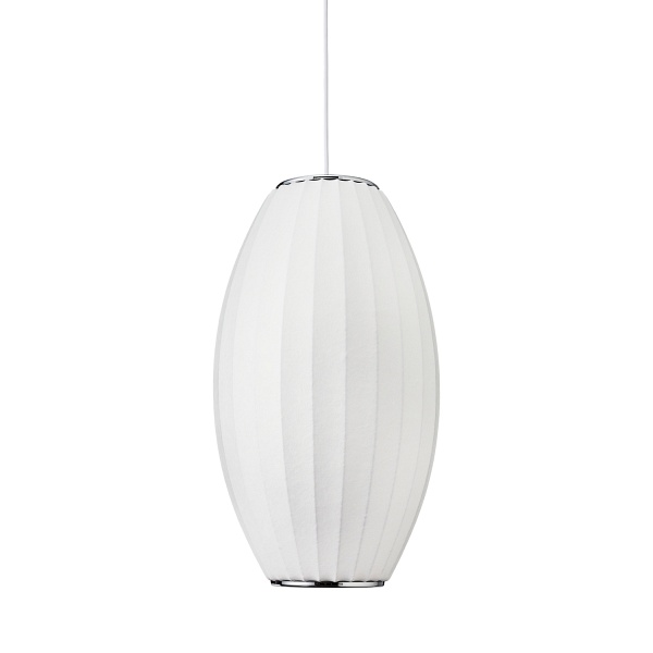 Lampa wisząca SILK BARREL biała 50 cm Step Into Design