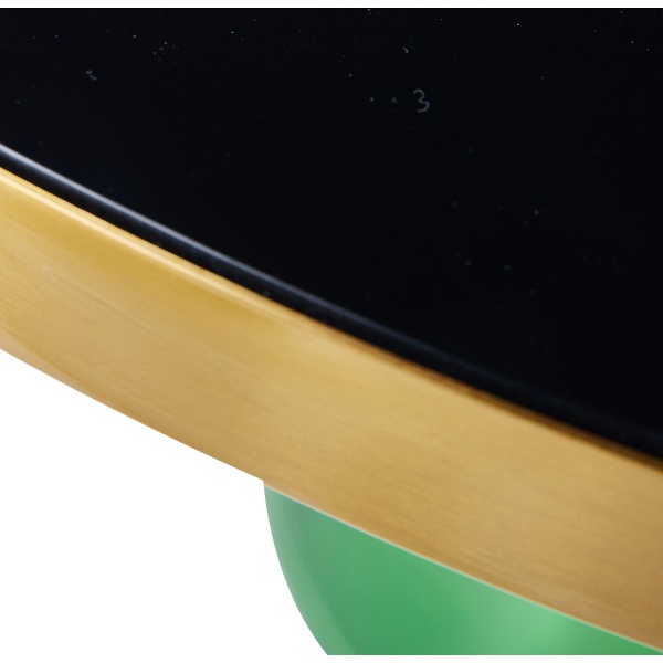 Stolik kawowy DOLCE FLAT zielono czarny 75 cm Step Into Design