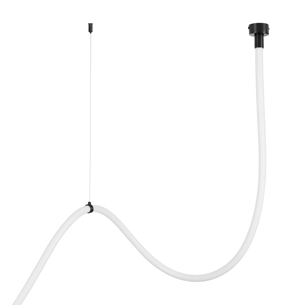 Lampa wisząca SNAKE LED wąż ledowy czarna 400 cm Step Into Design